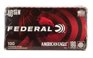 Federal Premium LE Trade in .40 S&W FMJ ammunition, 100 rounds.